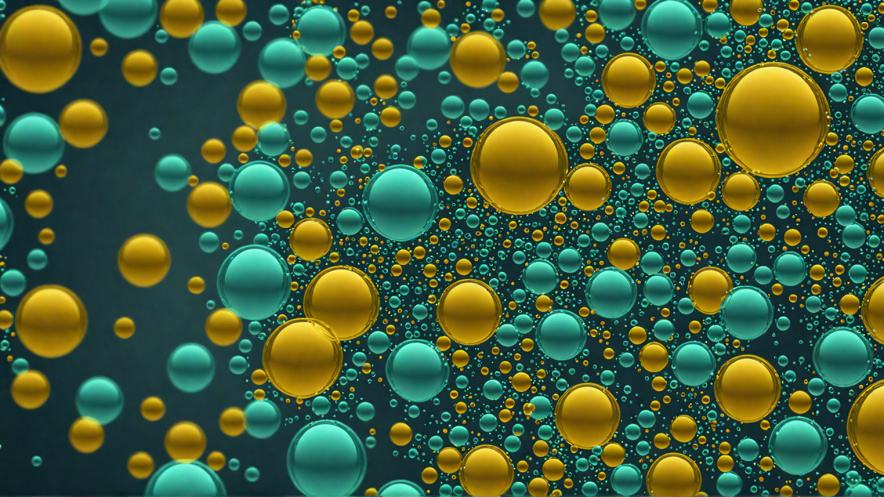 A generic header for a linkedin article that shows yellow and blue bubbles. Generated with SDXL.